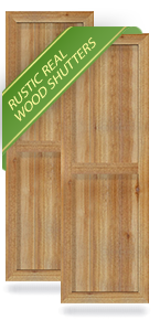 Exterior Rustic Wood Shutters