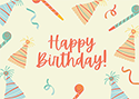 GIFTCARD-AD - Happy Birthday Party Hats